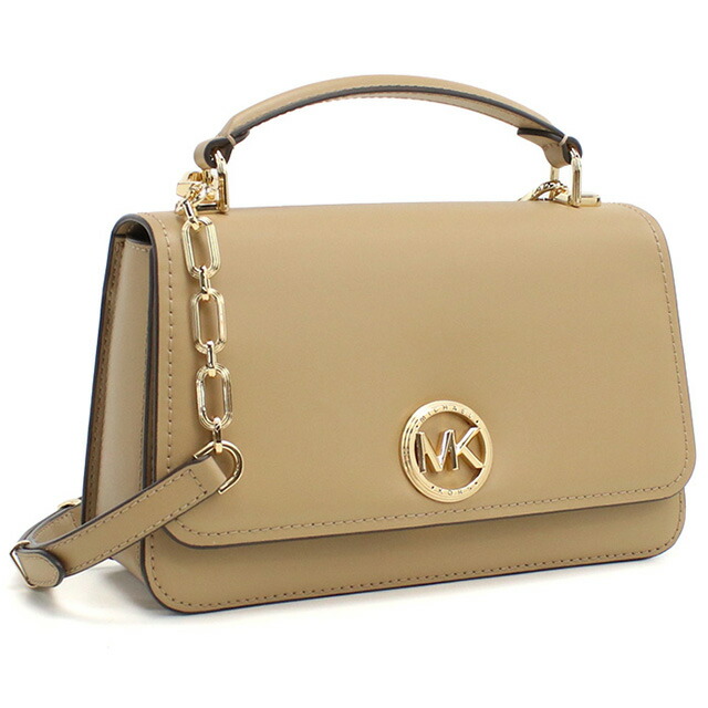 マイケル・コース ハンドバッグ レディース MICHAEL KORS DELANCEY レザー カンボジア 30T4GD8S6L CAMEL ベージュ系 バッグ 軽量 小さめ 手提げ ブランド 高級 おしゃれ プレゼント 女性 実用的 かわいい