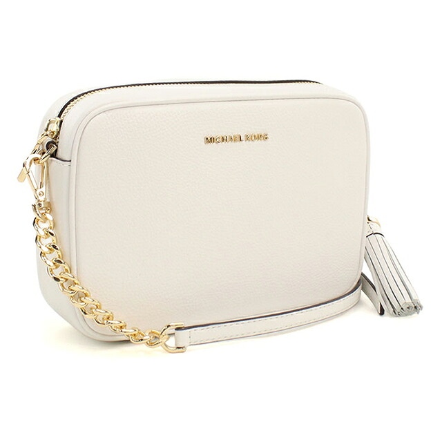 マイケルコース 斜め掛け ショルダーバッグ レディース ブランド MICHAEL KORS JET SET レザー 32F7GGNM8L ホワイト
