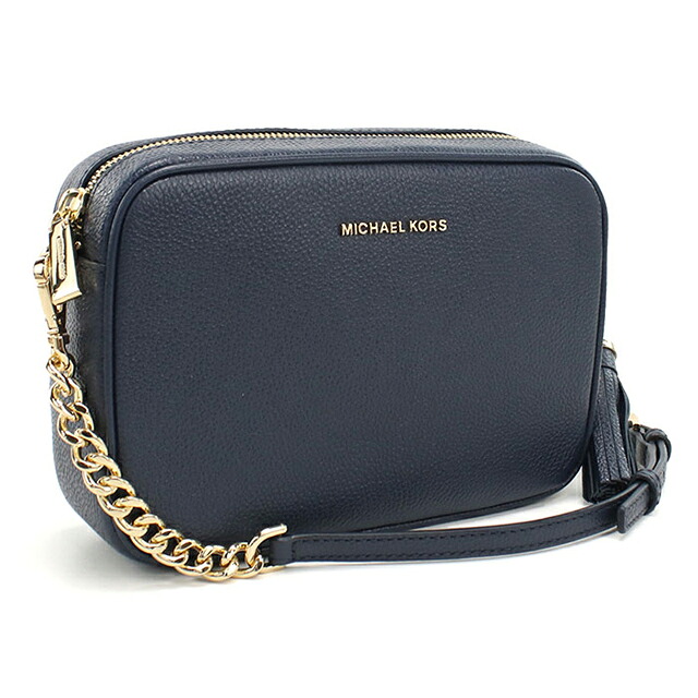 マイケルコース 斜め掛け ショルダーバッグ レディース ブランド MICHAEL KORS JET SET レザー 32F7GGNM8L ネイビー