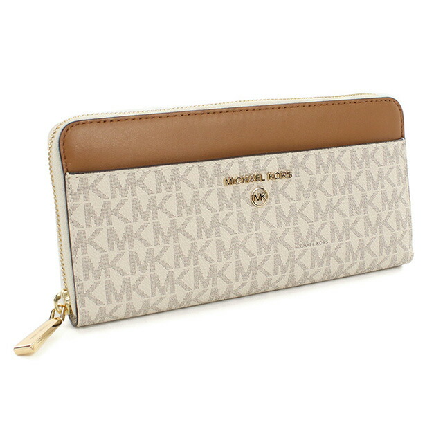 マイケルコース 長財布ラウンドファスナー レディース ブランド MICHAEL KORS JET SET CHARM レザー 32T0GT9E8B ホワイト 財布