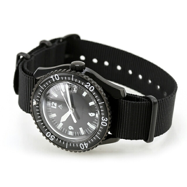 ナバルウォッチ Naval military watch ROYAL Military Diver TYPE 自動巻き 腕時計 ブランド メンズ NAVAL WATCH Mil-05BK/BK アナログ オールブラック 黒 日本製 おしゃれ 防水 プレゼント 男性 実用的