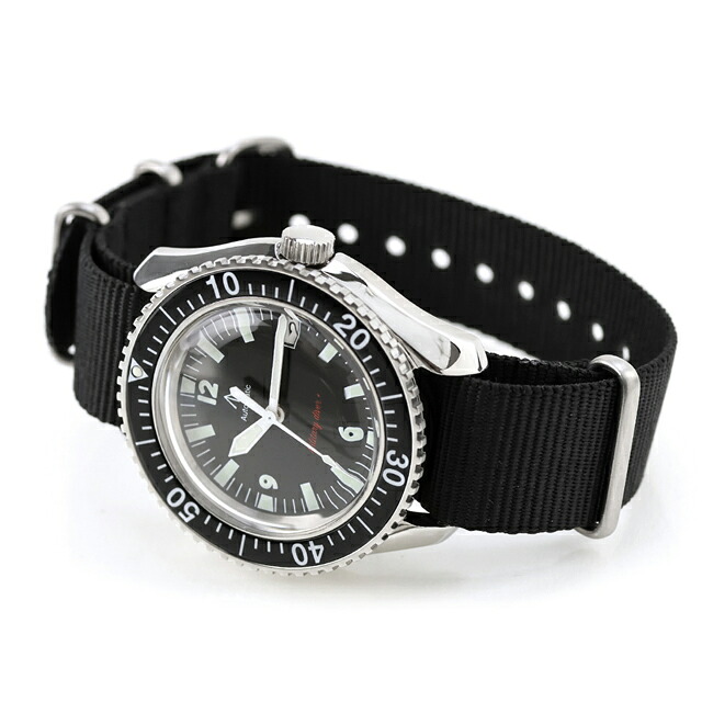 ナバルウォッチ Naval military watch ROYAL Military Diver TYPE 自動巻き 腕時計 ブランド メンズ NAVAL WATCH Mil-05SV/BK アナログ ブラック 黒 日本製 おしゃれ 防水 プレゼント 男性 実用的