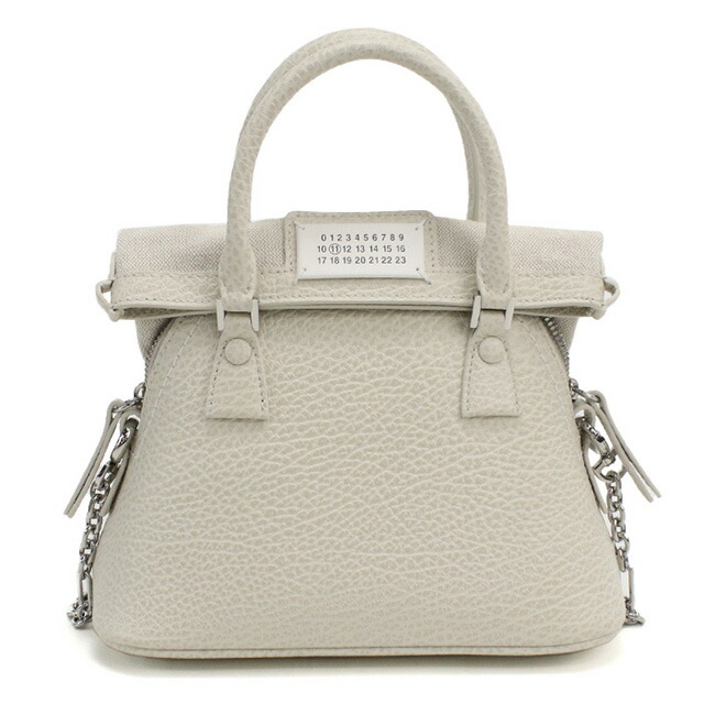 メゾンマルジェラ ハンドバッグ レディース ブランド Maison Margiela レザー イタリア S56WG0081 グレー系 バッグ 軽量 小さめ 手提げ 高級 おしゃれ プレゼント 女性 実用的 かわいい