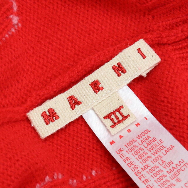 マルニ ニットキャップ ベビー ブランド MARNI M00267 レッド系 帽子 選べるモデル