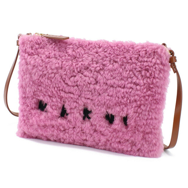 マルニ 斜め掛け ショルダーバッグ レディース ブランド MARNI レザー PHMO0011L0 ピンク系 バッグ