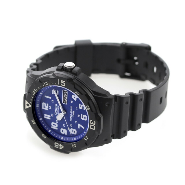 カシオ 腕時計 チープカシオ デイデイト MRW-200H-2B2VDF CASIO アウトドア ブルー ブラック チプカシ 時計 ブランド おしゃれ 防水 小さい 軽い かっこいい プレゼント 男性 実用的