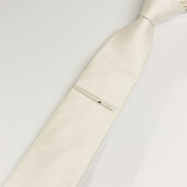 Mila schon ミラショーン ネクタイピン ブランド メンズ タイバー タイピン クリップ 真鍮 MS01006 シルバー アクセサリー ビジネス フォーマル 小物 記念日 誕生日プレゼント 就職祝い 男性 ギフト プレゼント 実用的