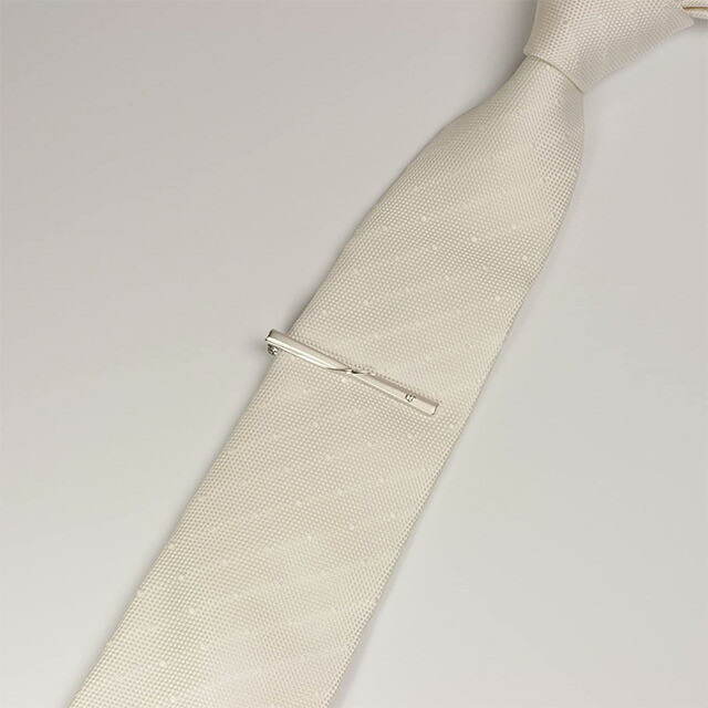 Mila schon ミラショーン ネクタイピン ブランド メンズ タイバー タイピン クリップ 真鍮 MS01063 シルバー アクセサリー ビジネス フォーマル 小物 記念日 誕生日プレゼント 就職祝い 男性 ギフト プレゼント 実用的