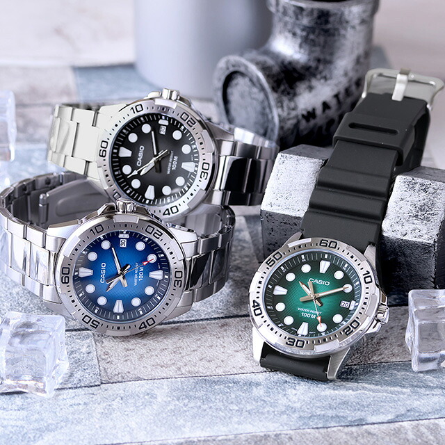 カシオ チープカシオ CASIO アウトドア クォーツ 電池式 MTD-140-D スタンダード 海外モデル メンズ チプカシ 腕時計 ブランド カシオ CASIO アウトドア アナログ ブラック ブルー グリーン 黒 選べるモデル