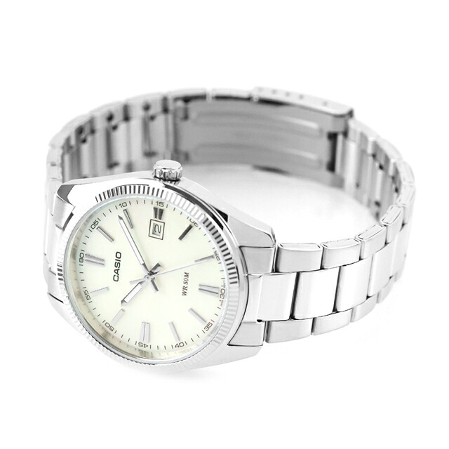 カシオ チープカシオ CASIO STANDARD クォーツ 電池式 MTP-1302DS-7AV 海外モデル メンズ チプカシ 腕時計 ブランド カシオ casio アナログ マザーオブパール 白 おしゃれ 防水 小さい 軽い かわいい プレゼント 実用的