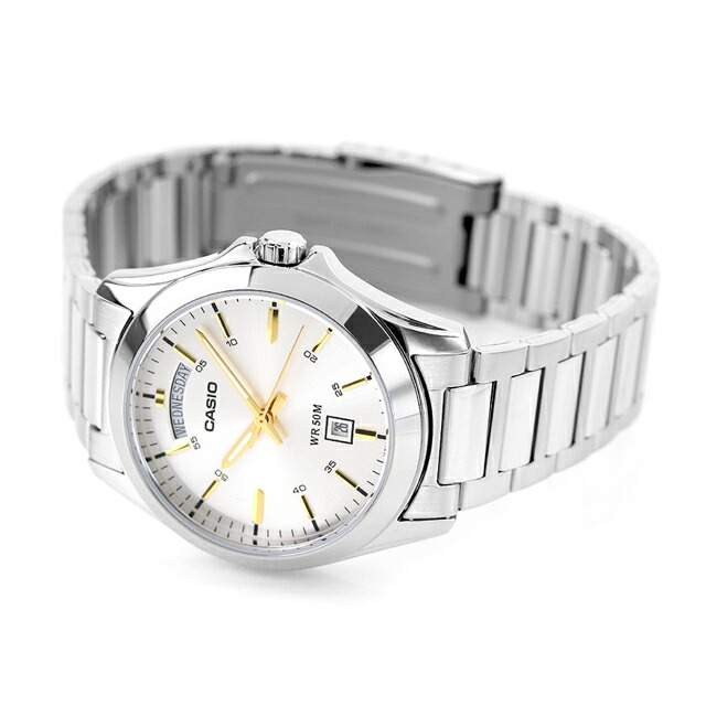 カシオ CASIO クォーツ 電池式 MTP-1370D-7A2V スタンダード チプカシ 海外モデル メンズ 腕時計 カシオ casio アナログ シルバー ブランド おしゃれ 防水 小さい 軽い かっこいい プレゼント 男性 実用的