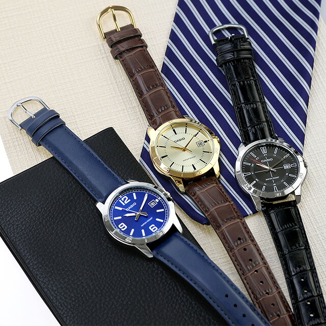 カシオ チープカシオ CASIO クォーツ 電池式 MTP-V004L-G スタンダード 海外モデル メンズ チプカシ 腕時計 ブランド カシオ casio アナログ ブラック ブルー ホワイト シルバー ゴールド 黒 学生 受験生 受験用 試験用 受験対応 選べるモデル