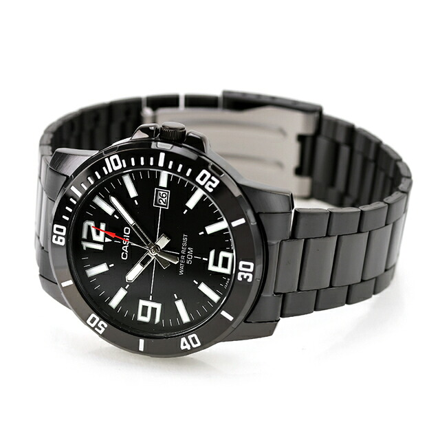 カシオ チープカシオ CASIO クォーツ 電池式 MTP-VD01B-1BV スタンダード 海外モデル メンズ チプカシ 腕時計 ブランド カシオ casio アナログ ブラック 黒 おしゃれ 防水 小さい 軽い かわいい プレゼント 実用的 学生