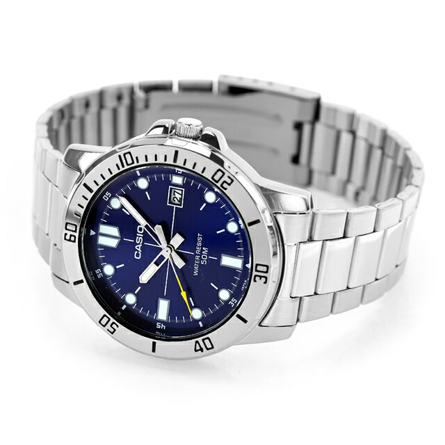 カシオ チープカシオ CASIO クォーツ 電池式 MTP-VD01D-2EV スタンダード 海外モデル メンズ チプカシ 腕時計 ブランド カシオ casio アナログ ブルー おしゃれ 防水 小さい 軽い かわいい プレゼント 実用的 学生