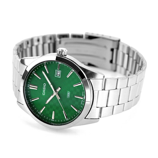 カシオ チープカシオ CASIO クォーツ 電池式 MTP-VD03D-3A1 スタンダード 海外モデル メンズ チプカシ 腕時計 シンプル ブランド カシオ casio アナログ グリーン おしゃれ 防水 小さい 軽い かわいい プレゼント 実用的 学生 受験生 受験用 試験用 受験対応