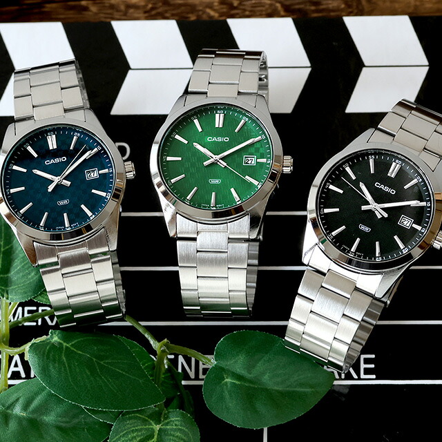 カシオ チープカシオ CASIO クォーツ 電池式 MTP-VD03D スタンダード 海外モデル メンズ チプカシ 腕時計 ブランド カシオ casio アナログ ブラック グリーン ブルー ネイビー ホワイト 黒 学生 受験生 受験用 試験用 受験対応 選べるモデル