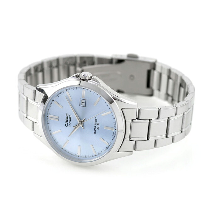 カシオ チープカシオ CASIO クォーツ 電池式 MTS-115D-2A2V スタンダード 海外モデル メンズ チプカシ 腕時計 シンプル ブランド カシオ casio アナログ ライトブルー おしゃれ 防水 小さい 軽い かわいい プレゼント 実用的 学生 受験生 受験用 試験用 受験対応