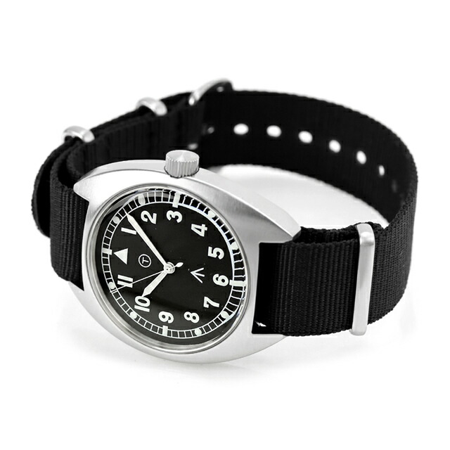 ナバルウォッチ Naval military watch Royal Air Force Type クォーツ 電池式 腕時計 ブランド メンズ NAVAL WATCH Mil-02A-BK アナログ ブラック 黒 おしゃれ 防水 プレゼント 男性 実用的