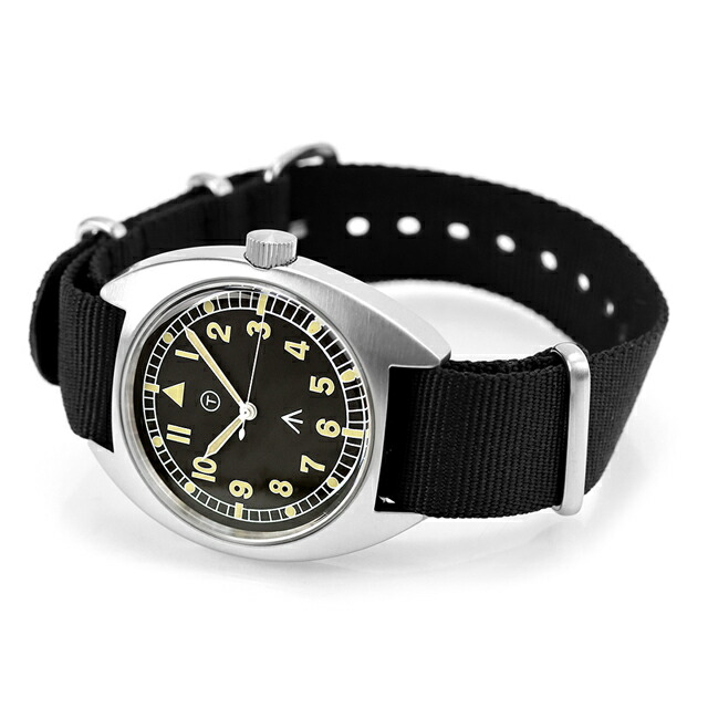 ナバルウォッチ Naval military watch Royal Air Force Type クォーツ 電池式 腕時計 ブランド メンズ NAVAL WATCH Mil-02B-BK アナログ ブラック 黒 おしゃれ 防水 プレゼント 男性 実用的