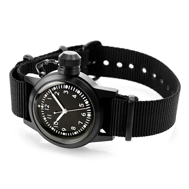 ナバルウォッチ Naval military watch US MARINE USN BUSHIPS type クォーツ 電池式 腕時計 ブランド メンズ NAVAL WATCH Mil-04BK／BK アナログ オールブラック 黒 おしゃれ 防水 プレゼント 男性 実用的