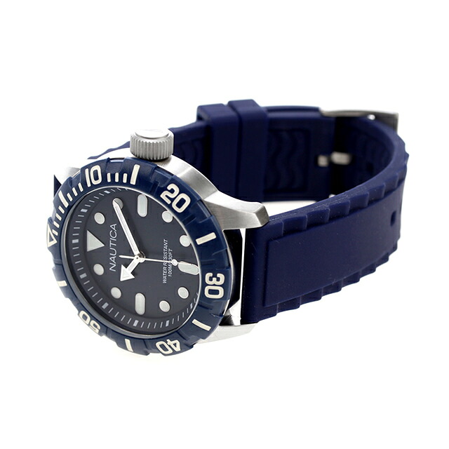 ノーティカ NSR100 ジェリー 44mm クオーツ NAD09602G 100m防水 腕時計 メンズ ネイビー NAUTICA ブランド おしゃれ 防水 プレゼント 男性 実用的