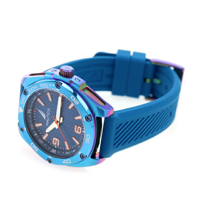 ノーティカ ティン キャン ベイ クオーツ 腕時計 メンズ NAUTICA NAPTCF201 アナログ ブルー ブランド おしゃれ 防水 プレゼント 男性 実用的