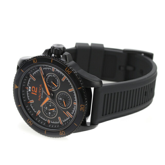 ノーティカ エヌシーティー ウィンドローズ クオーツ 腕時計 メンズ NAUTICA NAPWRS402 アナログ ブラック 黒 ブランド おしゃれ 防水 プレゼント 男性 実用的