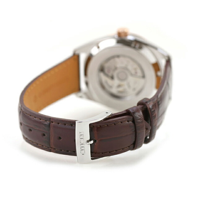 シチズン コレクション 自動巻き 腕時計 ブランド メンズ CITIZEN COLLECTION NB1055-04W アナログ 茜色 赤 おしゃれ 防水 プレゼント 男性 実用的