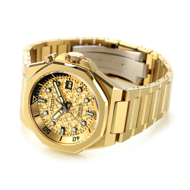 シチズン シリーズ8 880 Mechanical Limited Cal. 9051 自動巻き 腕時計 ブランド メンズ 数量限定 耐磁2種 CITIZEN Series 8 NB6062-52P アナログ ゴールド 日本製 高級 おしゃれ 防水 文字盤 大きい プレゼント 男性 実用的
