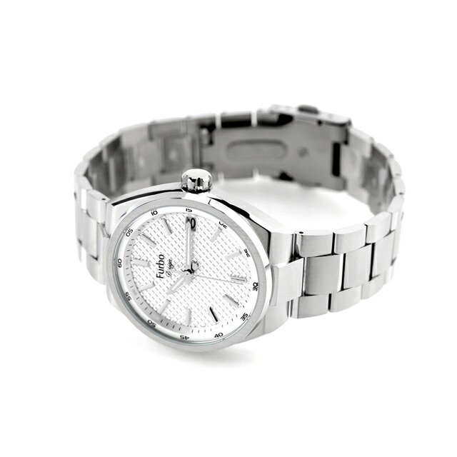 フルボ デザイン Lavora クォーツ 電池式 腕時計 ブランド メンズ Furbo Design NF07W-SSSI アナログ ホワイト 白 おしゃれ 防水 プレゼント 男性 実用的