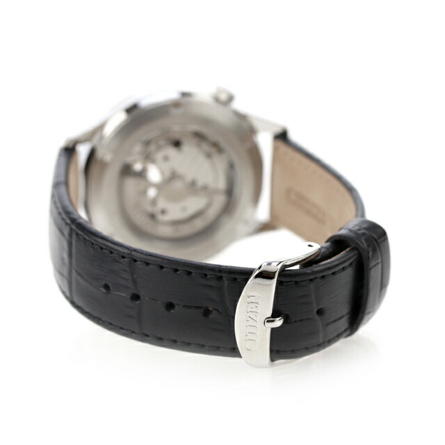 シチズン コレクション メカニカル オープンハート 自動巻き 腕時計 メンズ オープンハート CITIZEN COLLECTION NH9131-14E アナログ ブラック 黒 ブランド おしゃれ 防水 プレゼント 男性 実用的