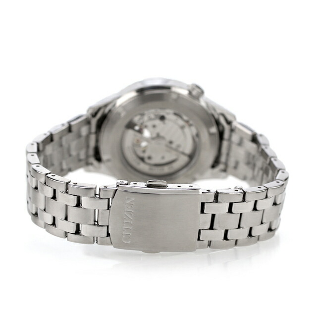 シチズン コレクション メカニカル オープンハート 自動巻き 腕時計 メンズ オープンハート CITIZEN COLLECTION NH9131-73L アナログ ネイビー ブランド おしゃれ 防水 プレゼント 男性 実用的