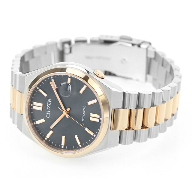 シチズン コレクション メカニカル 自動巻き 腕時計 メンズ レディース CITIZEN COLLECTION NJ0154-80H アナログ ブラック ピンクゴールド 黒 ブランド おしゃれ 防水 プレゼント 実用的