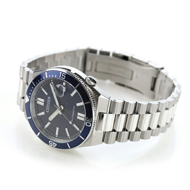 シチズン コレクション TSUYOSA 自動巻き 腕時計 ブランド メンズ CITIZEN COLLECTION NJ0230-59L アナログ ネイビー おしゃれ 防水 プレゼント 男性 実用的