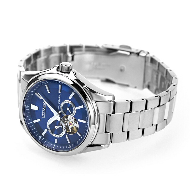シチズン コレクション メカニカル 自動巻き 腕時計 メンズ オープンハート CITIZEN COLLECTION NP1010-78L アナログ ブルー 日本製 ブランド おしゃれ 防水 プレゼント 男性 実用的