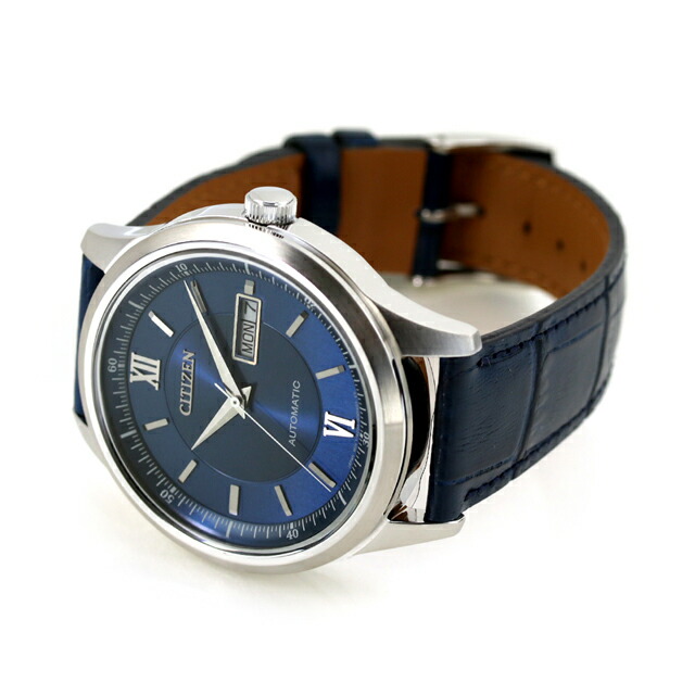 シチズン コレクション メカニカル デイ＆デイト 自動巻き 腕時計 ブランド メンズ CITIZEN COLLECTION NY4050-11L アナログ ネイビー おしゃれ 防水 プレゼント 男性 実用的