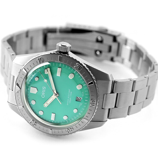 オリス ダイバーズ 65 38mm 自動巻き 腕時計 メンズ ORIS 01 733 7771 4057-07 8 19 18 アナログ グリーン スイス製 高級 ブランド おしゃれ 防水 プレゼント 男性 実用的