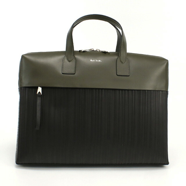 ポール・スミス ブリーフケース メンズ Paul Smith レザー タイ M1A7167 GREEN カーキ ブラック バッグ 軽量 A4 ノートpc ブランド 高級 おしゃれ プレゼント 男性 実用的 かっこいい
