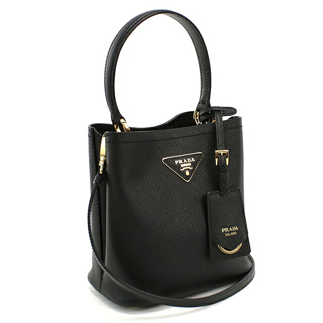 プラダ ハンドバッグ レディース ブランド PRADA 2WAY 1BA217 ブラック 軽量 小さめ 手提げ 高級 おしゃれ プレゼント 女性 実用的 かわいい