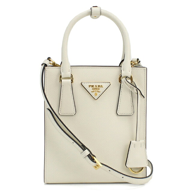 プラダ ハンドバッグ レディース ブランド PRADA 1BA358 BIANCON 軽量 小さめ 手提げ 高級 おしゃれ プレゼント 女性 実用的 かわいい