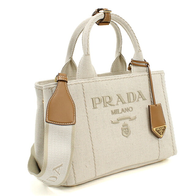 プラダ ハンドバッグ レディース ブランド PRADA 1BG464 ベージュ 軽量 小さめ 手提げ 高級 おしゃれ プレゼント 女性 実用的 かわいい