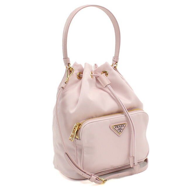 プラダ ハンドバッグ レディース ブランド PRADA 1BH038 ピンク バッグ 軽量 小さめ 手提げ 高級 おしゃれ プレゼント 女性 実用的 かわいい