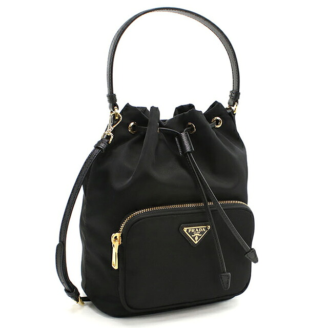 プラダ ハンドバッグ レディース ブランド PRADA VELA 2WAY 1BH038 ブラック 軽量 小さめ 手提げ 高級 おしゃれ プレゼント 女性 実用的 かわいい