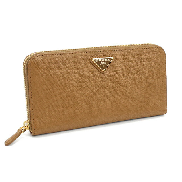 プラダ 長財布ラウンドファスナー レディース ブランド PRADA 1ML506 CARAMEL 財布