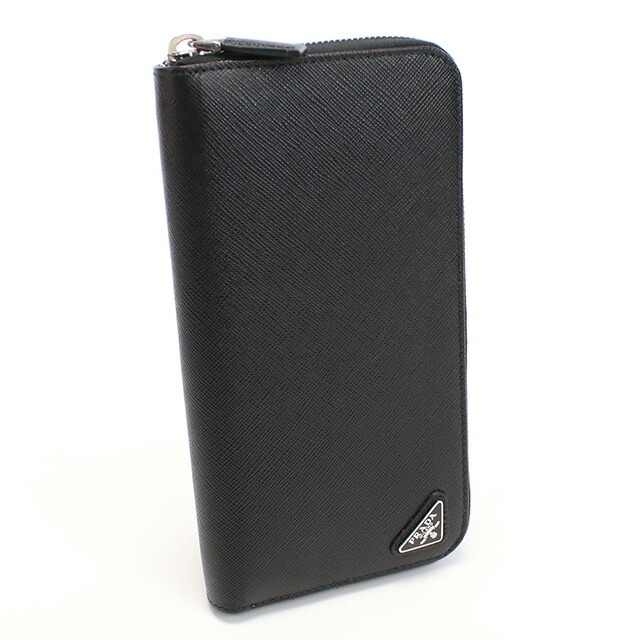 プラダ 長財布ラウンドファスナー メンズ PRADA イタリア 2ML317 NERO ブラック 財布 ウォレット ブランド 高級 おしゃれ プレゼント 実用的