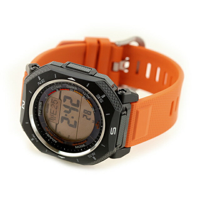 プロトレック PRO TREK Climber Line タフソーラー（ソーラー充電システム） PRG-69-4 メンズ 腕時計 ブランド カシオ casio デジタル ブラック オレンジ 黒 おしゃれ 防水 プレゼント 男性 実用的
