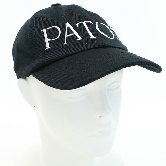 パトゥ キャップ レディース ブランド PATOU コットン100% ブルガリア AC0400132 BLACK ブラック 帽子