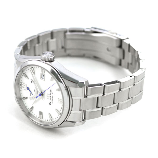 オリエントスター 腕時計 メンズ ORIENT STAR 日本製 自動巻き コンテンポラリー 38.5mm RK-AU0006S ホワイト 時計 ブランド おしゃれ 防水 プレゼント 男性 実用的