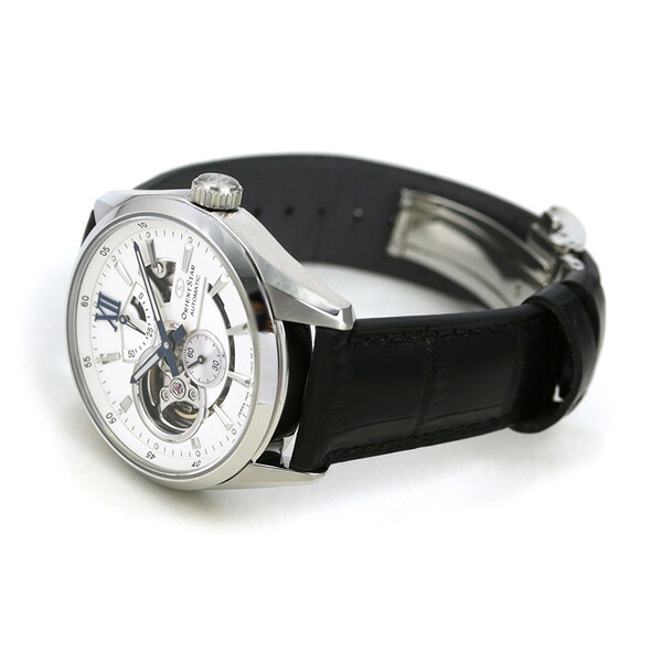 オリエントスター モダンスケルトン 41mm 自動巻き RK-AV0007S 腕時計 メンズ ホワイト ブラック MODERNSKELETON ブランド おしゃれ 防水 プレゼント 男性 実用的