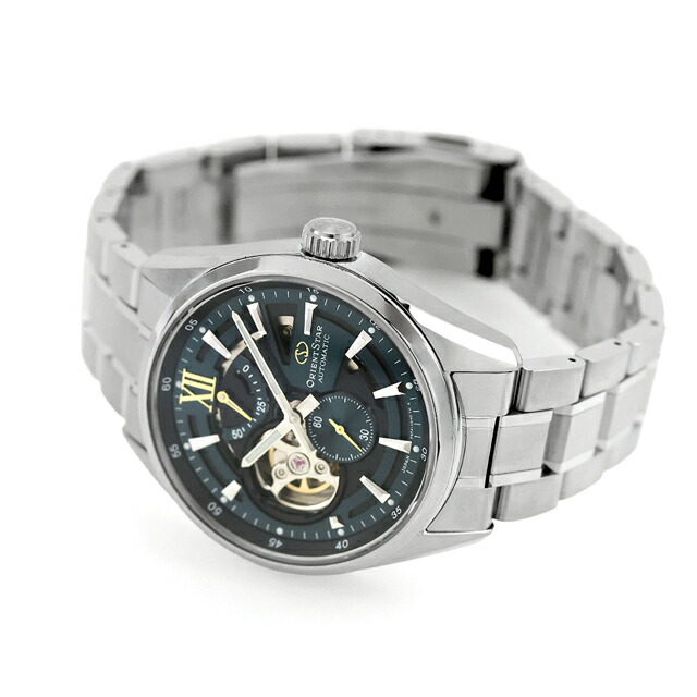 オリエントスター Contemporary Modern Skeleton 自動巻き 腕時計 ブランド メンズ オープンハート ORIENT STAR RK-AV0134E アナログ グリーン 日本製 おしゃれ 防水 プレゼント 男性 実用的
